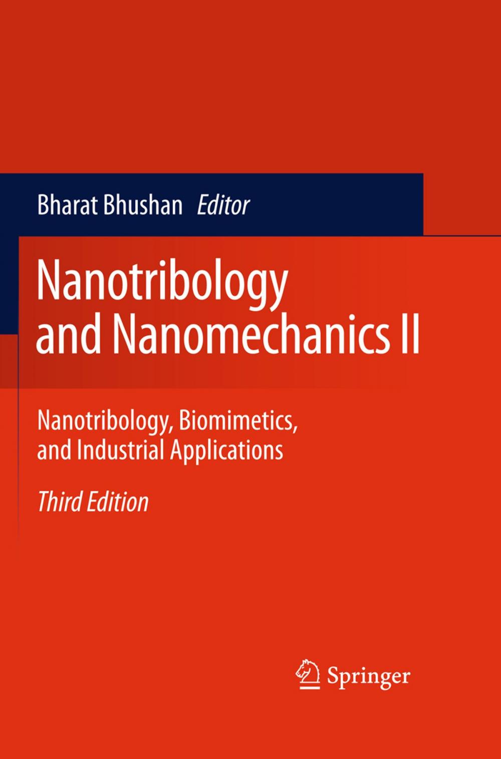 Big bigCover of Nanotribology and Nanomechanics II