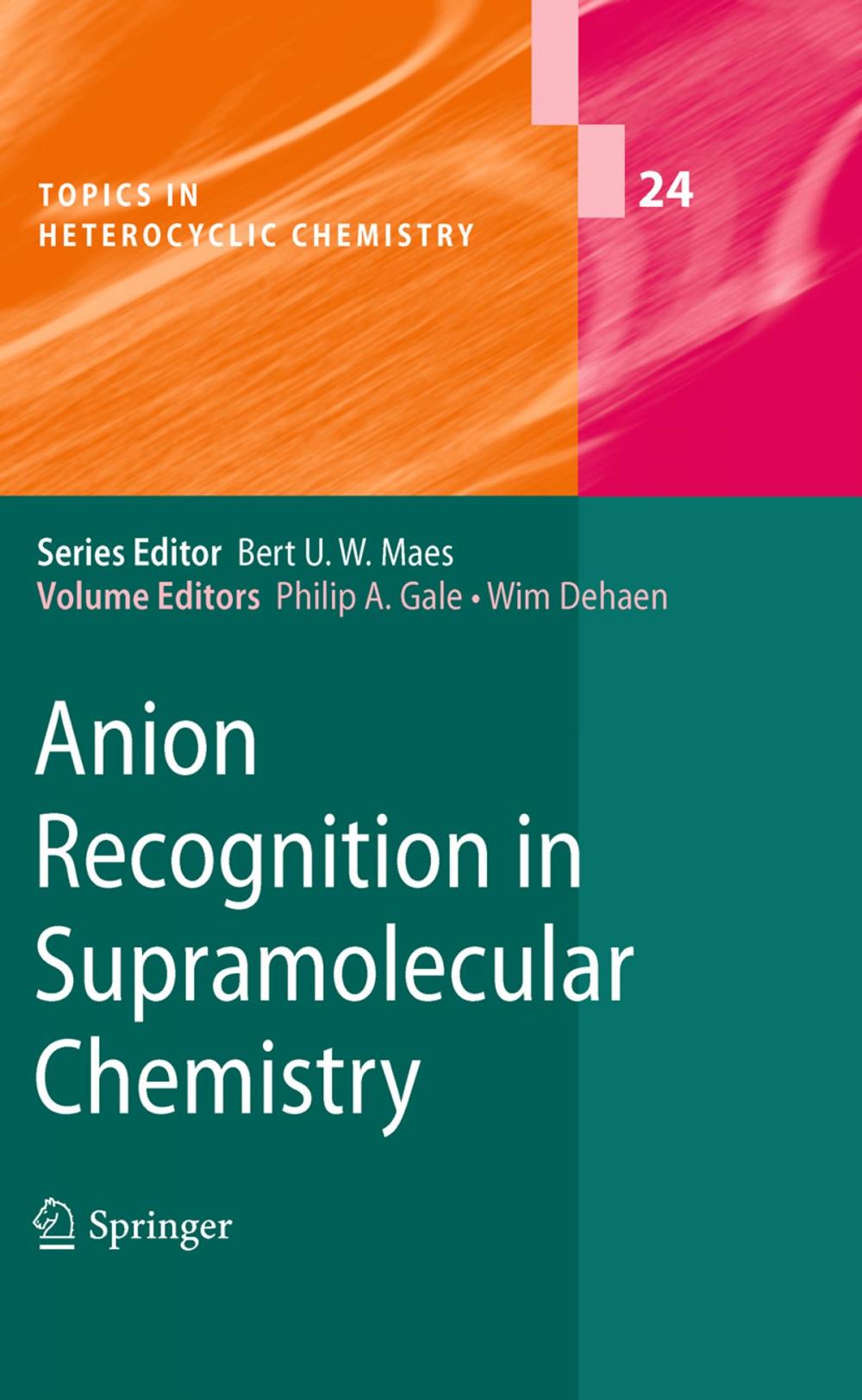 Big bigCover of Anion Recognition in Supramolecular Chemistry