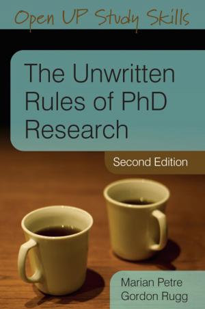 Cover of the book THE UNWRITTEN RULES OF PHD RESEARCH by Mark Beales