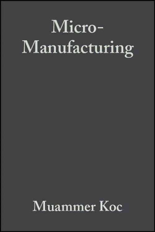 Cover of the book Micro-Manufacturing by , Wiley