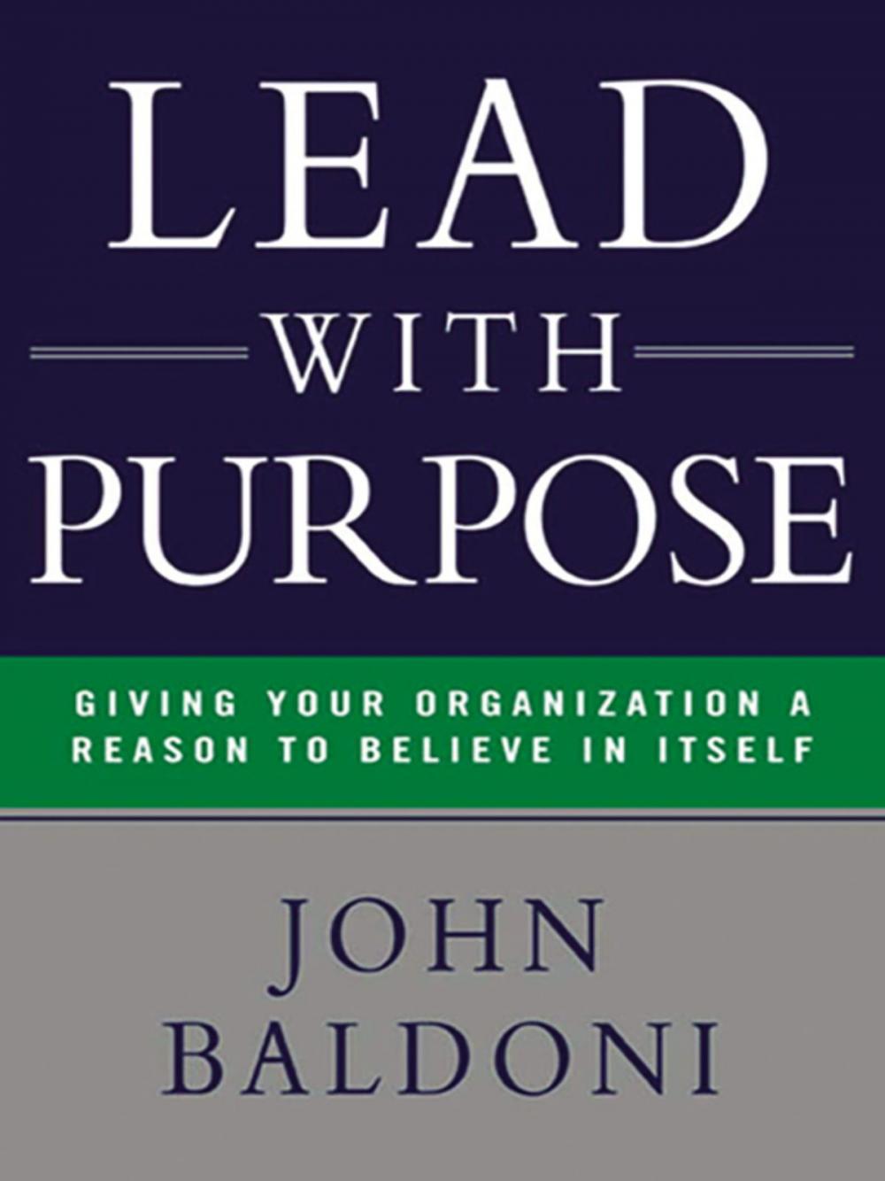 Big bigCover of Lead with Purpose