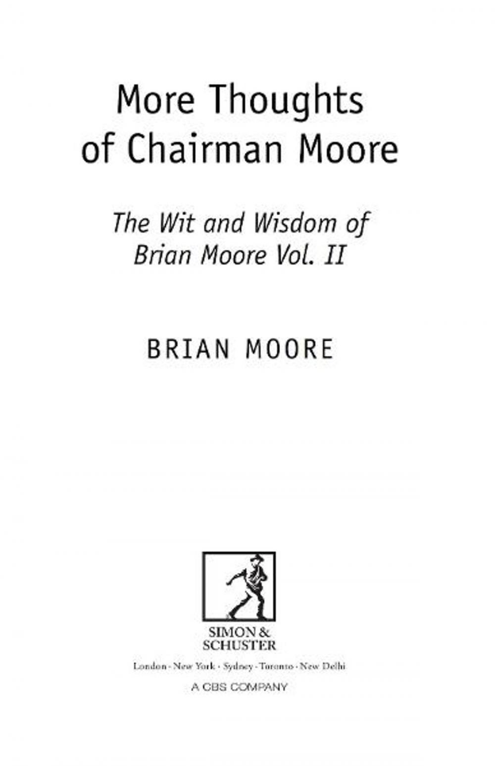 Big bigCover of More Thoughts of Chairman Moore