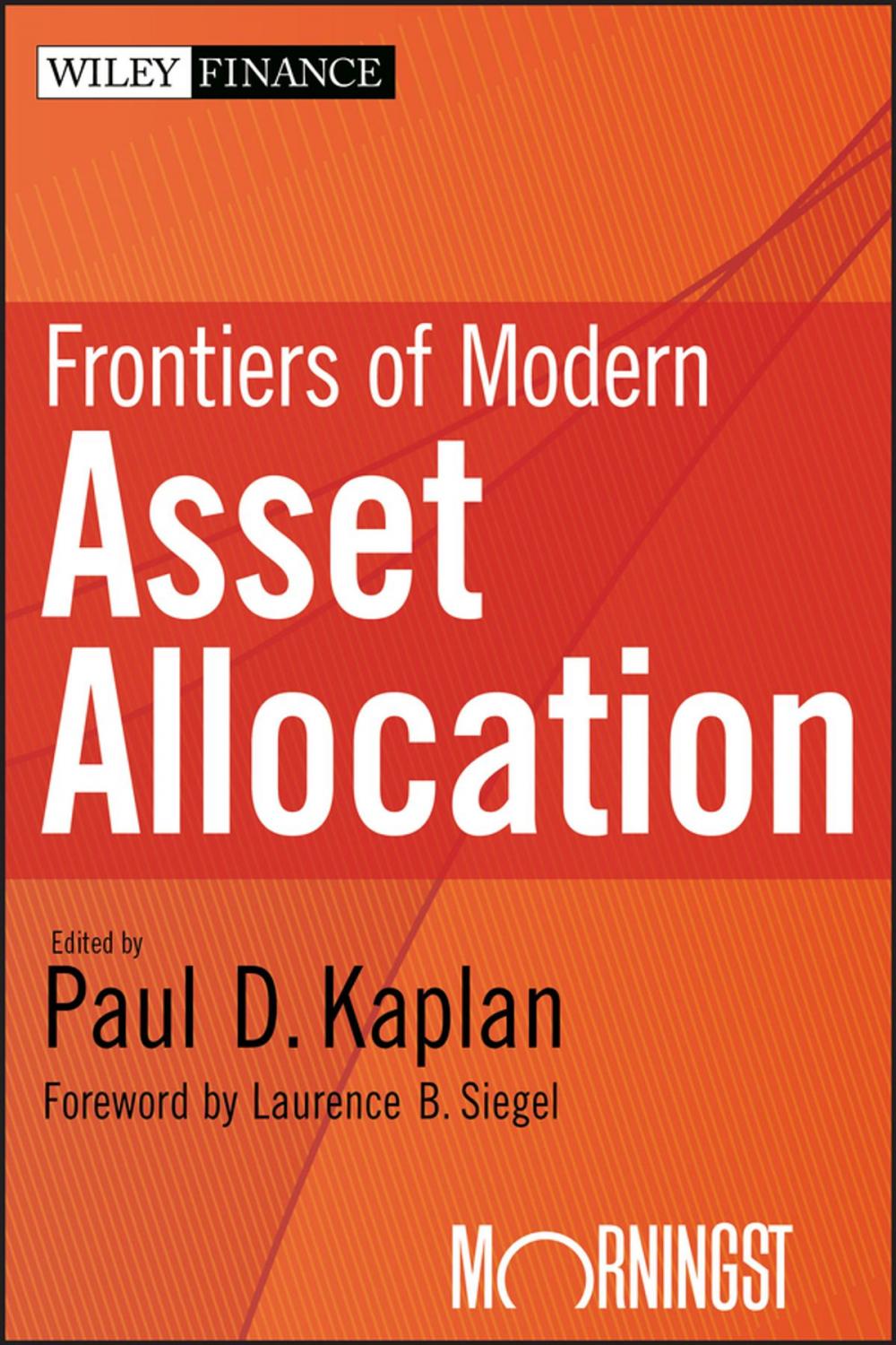 Big bigCover of Frontiers of Modern Asset Allocation