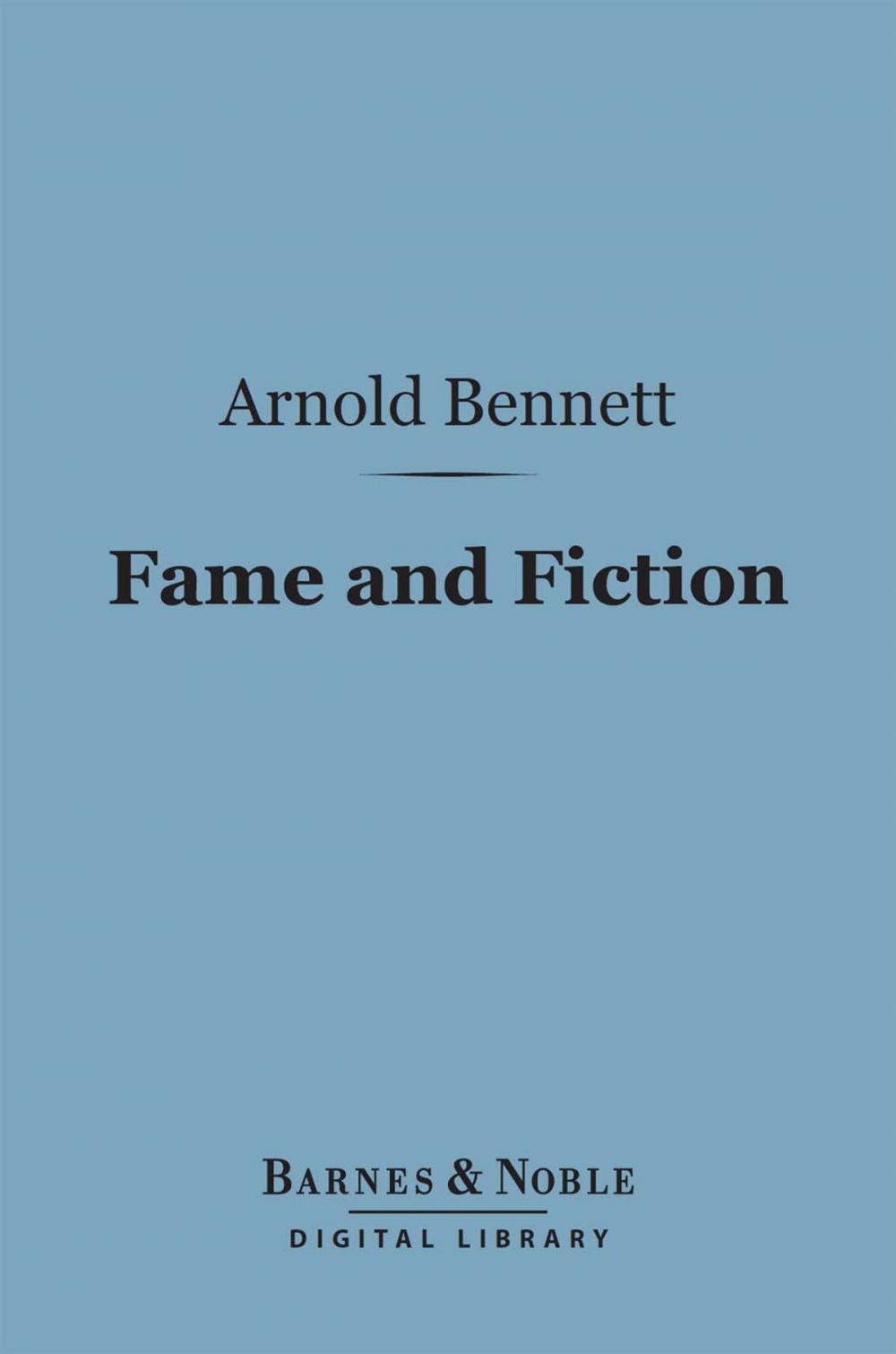 Big bigCover of Fame and Fiction (Barnes & Noble Digital Library)