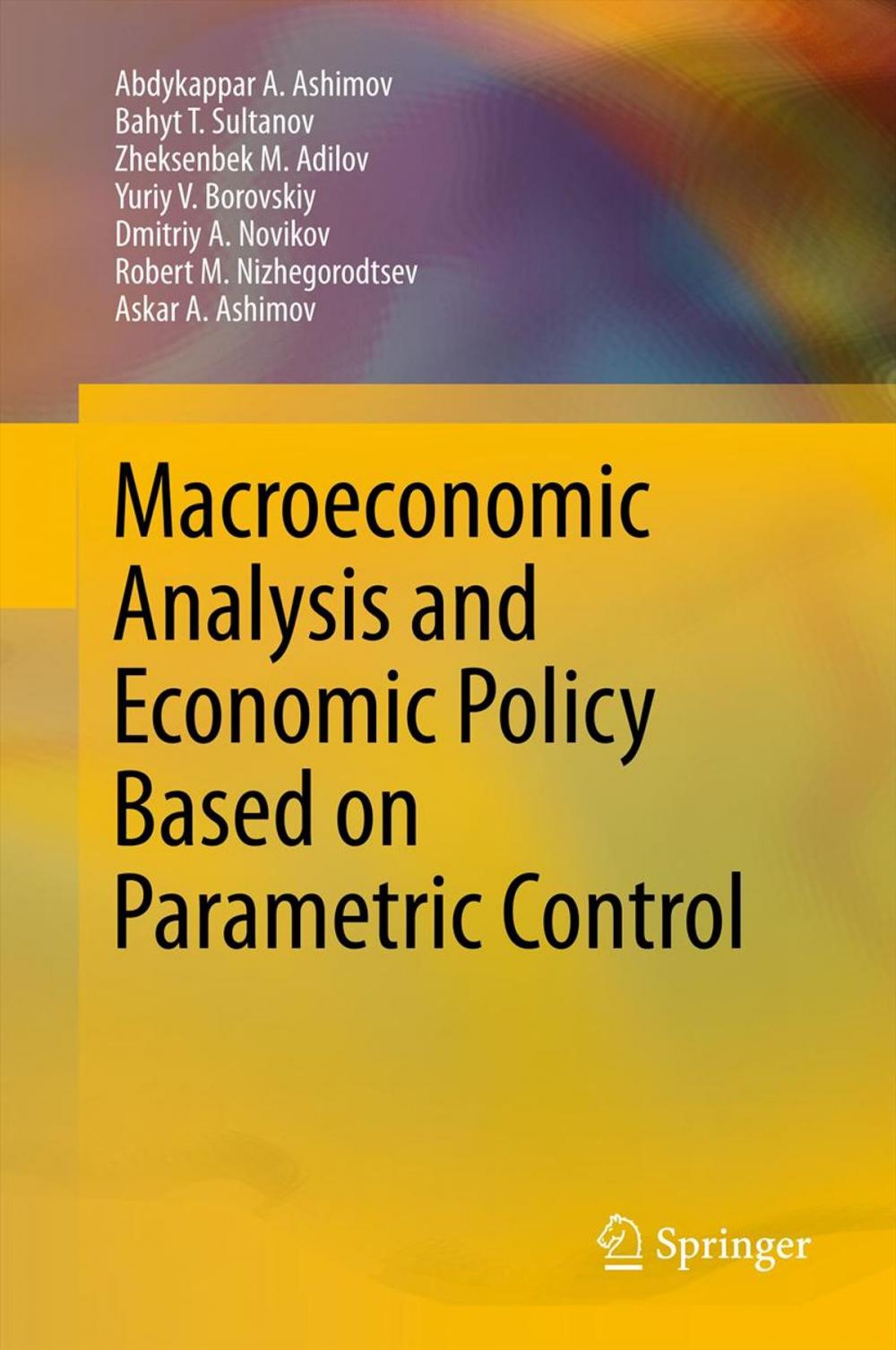 Big bigCover of Macroeconomic Analysis and Economic Policy Based on Parametric Control