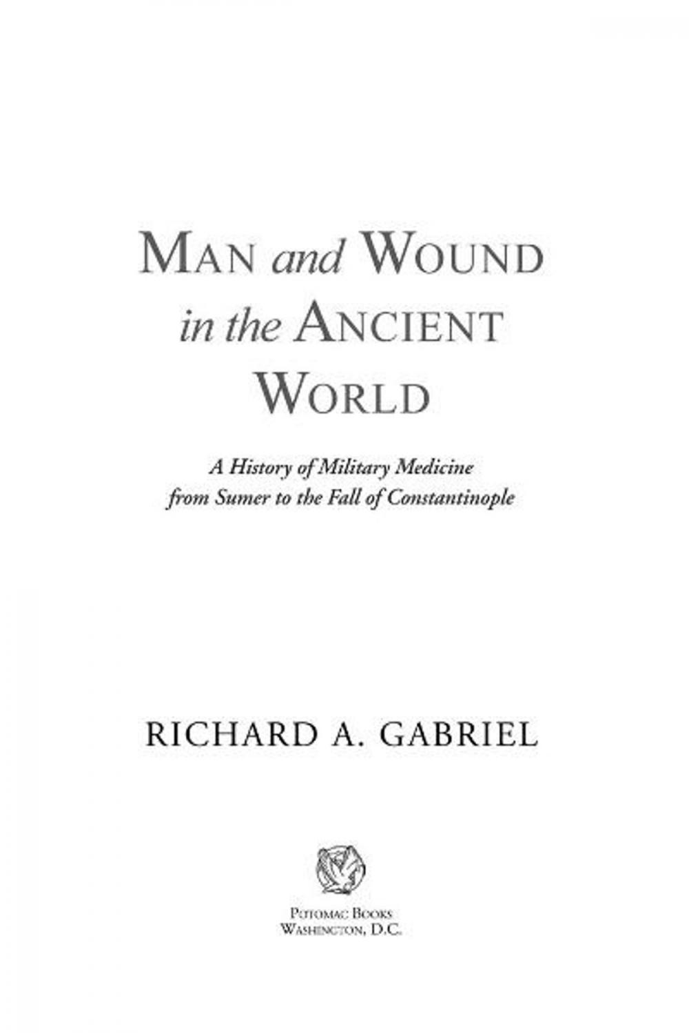 Big bigCover of Man and Wound in the Ancient World