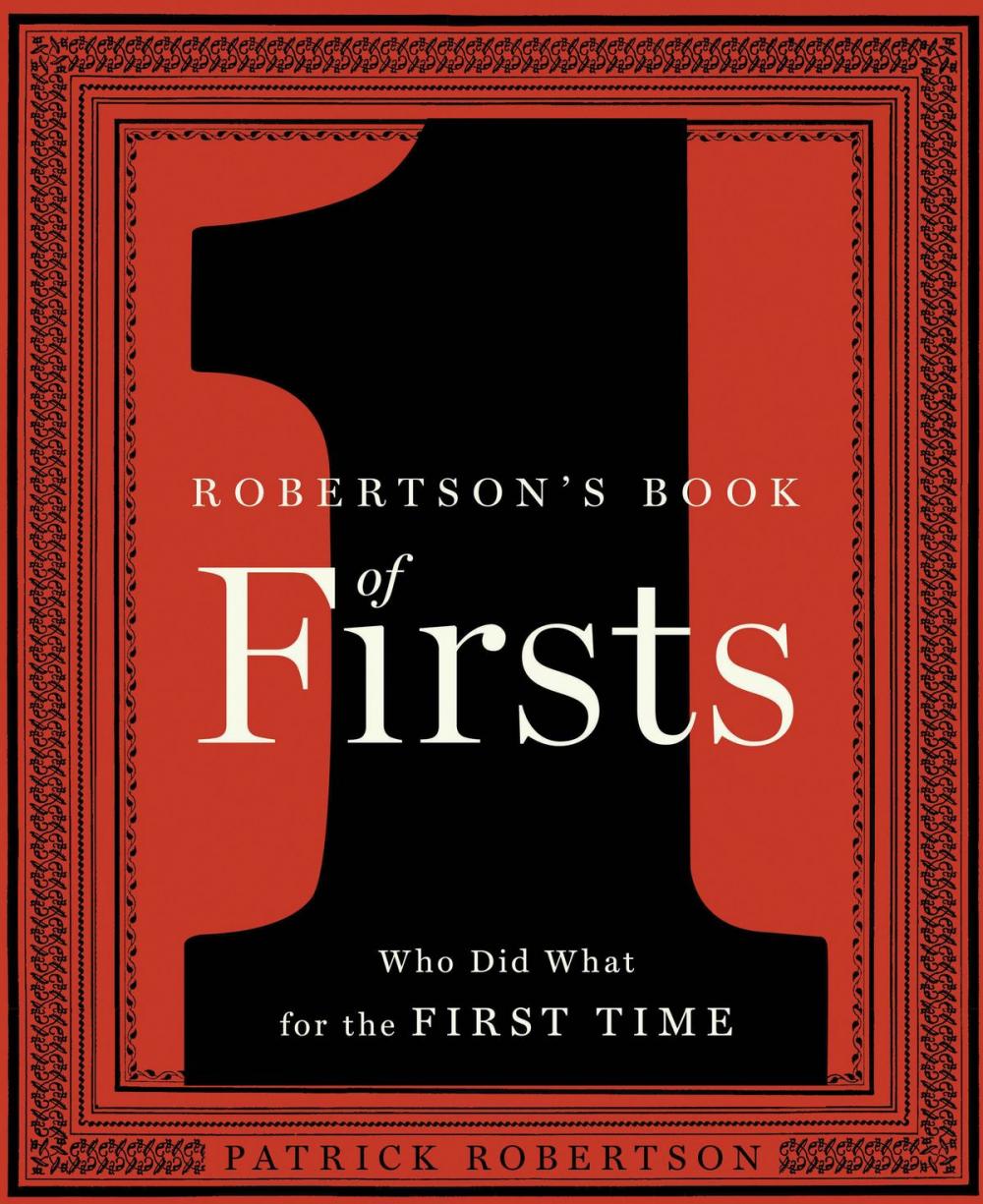 Big bigCover of Robertson's Book of Firsts