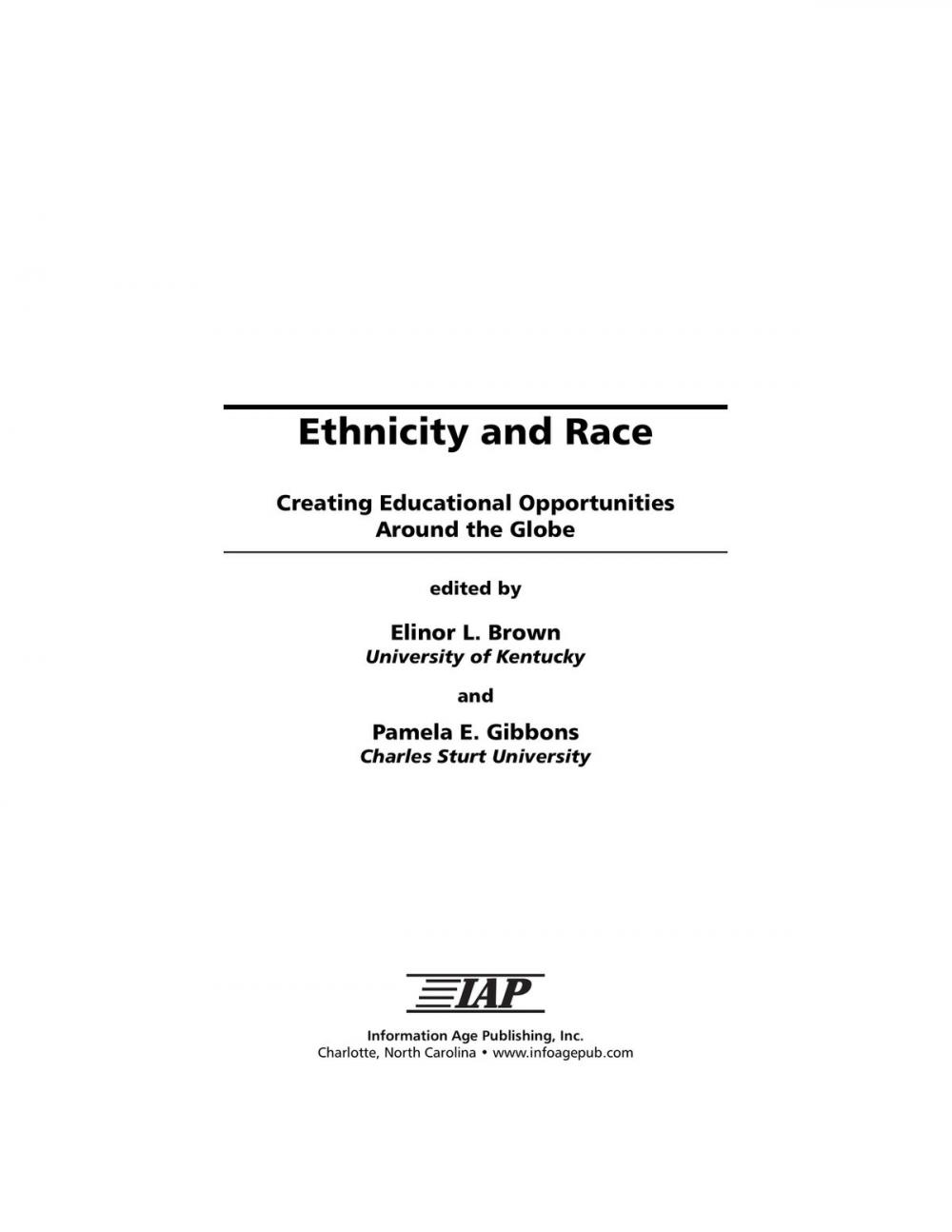 Big bigCover of Ethnicity and Race