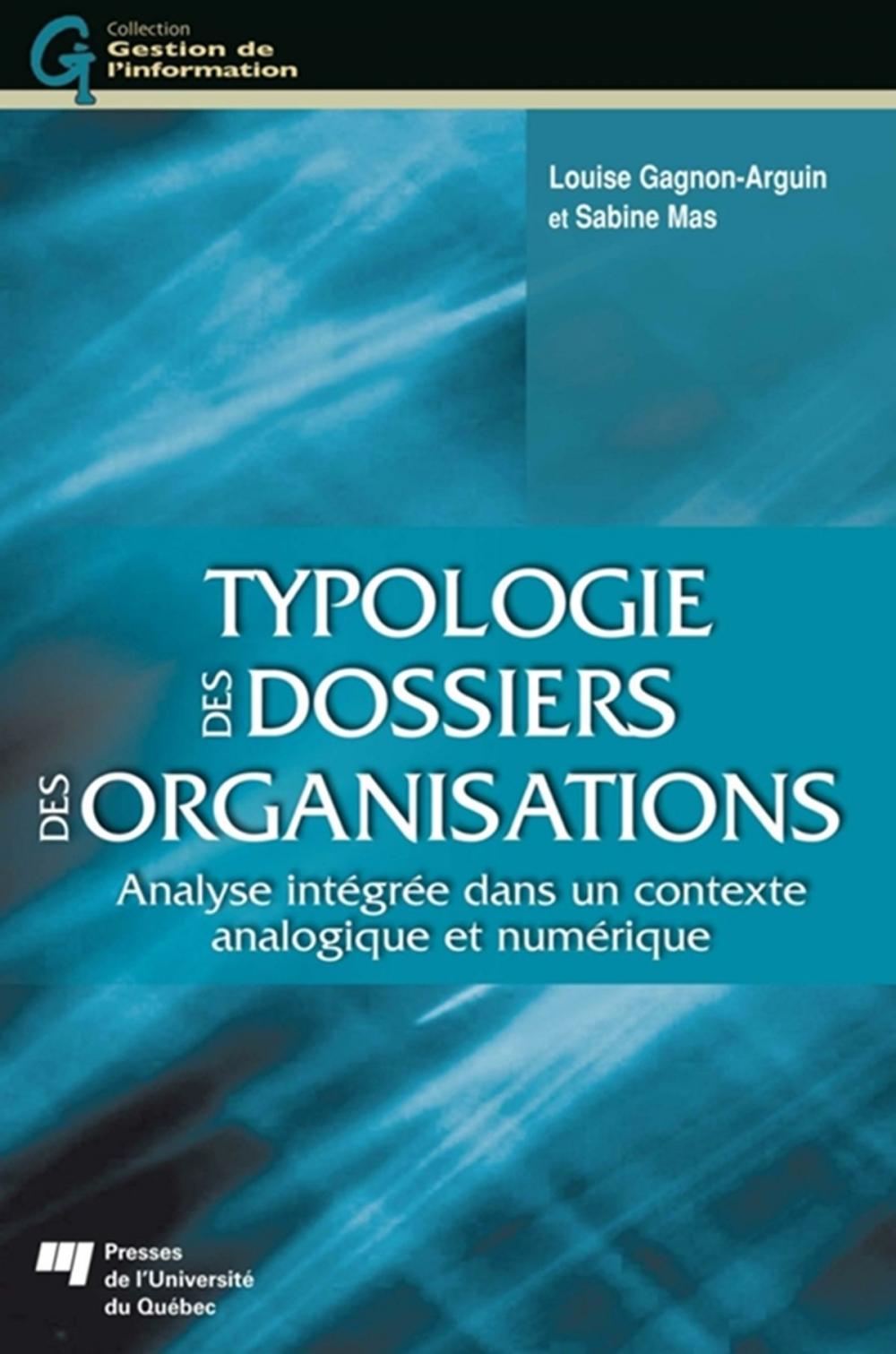 Big bigCover of Typologie des dossiers des organisations