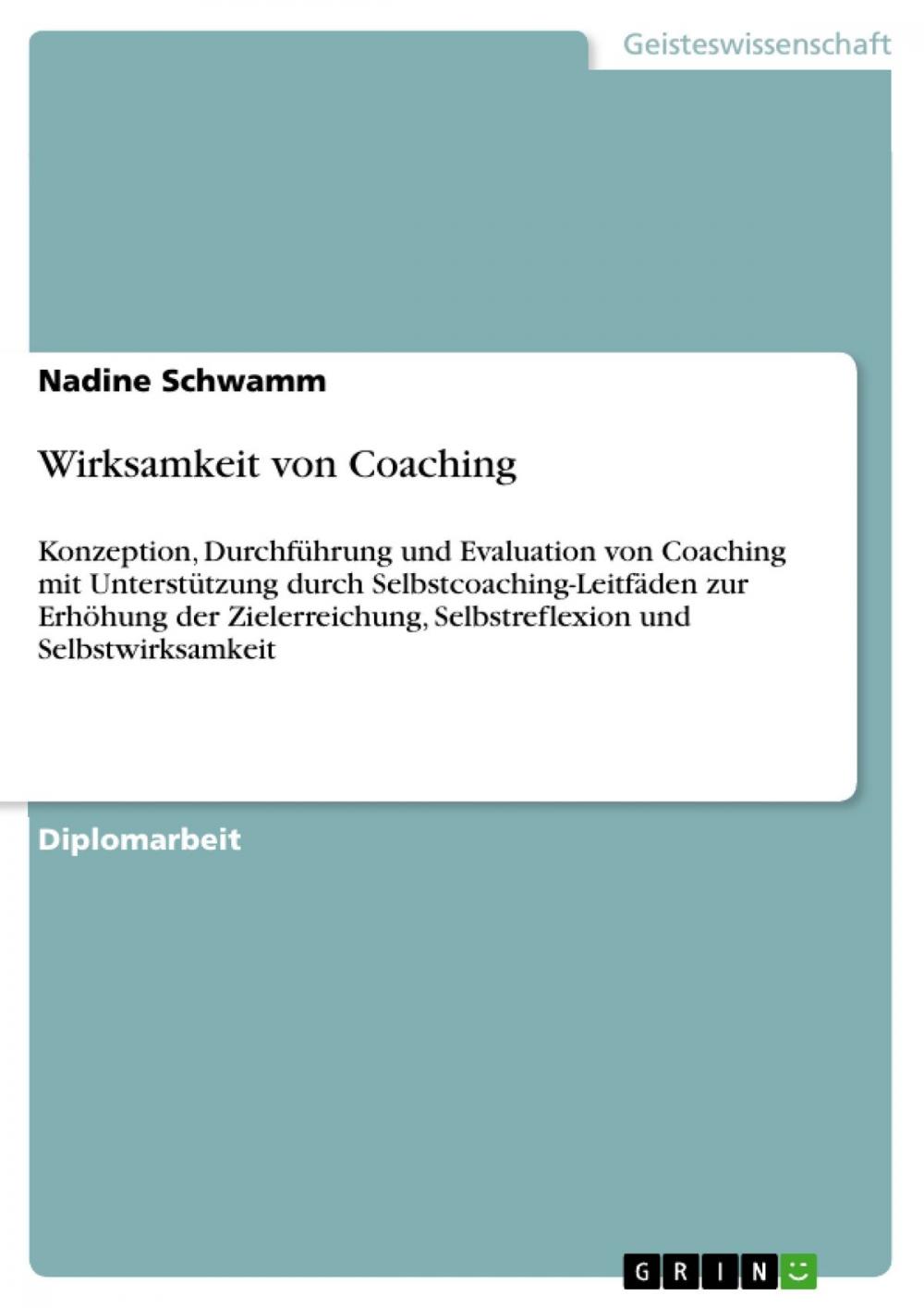 Big bigCover of Wirksamkeit von Coaching