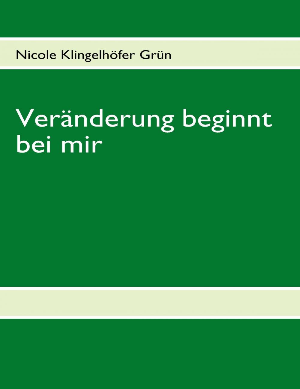 Big bigCover of Veränderung beginnt bei mir