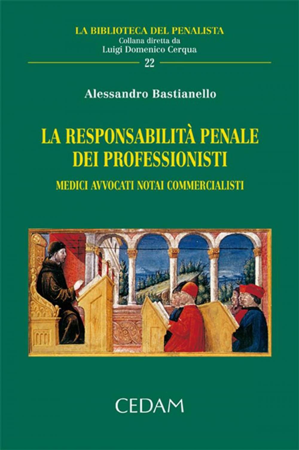 Big bigCover of La responsabilità penale dei professionisti medici avvocati notai commercialisti