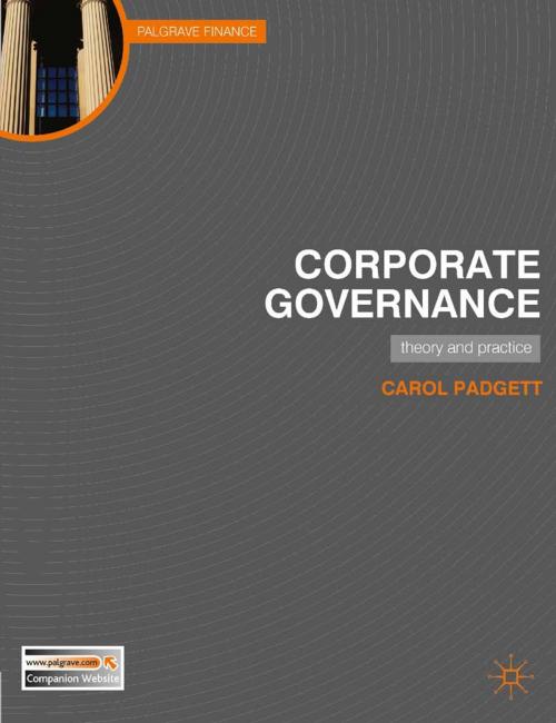 Cover of the book Corporate Governance by Carol Padgett, Macmillan Education UK