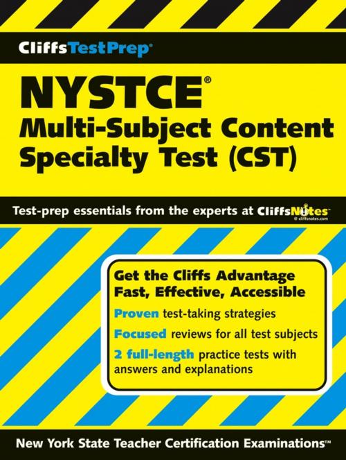 Cover of the book CliffsTestPrep NYSTCE: Multi-Subject Content Specialty Test (CST) by American BookWorks Corporation, HMH Books