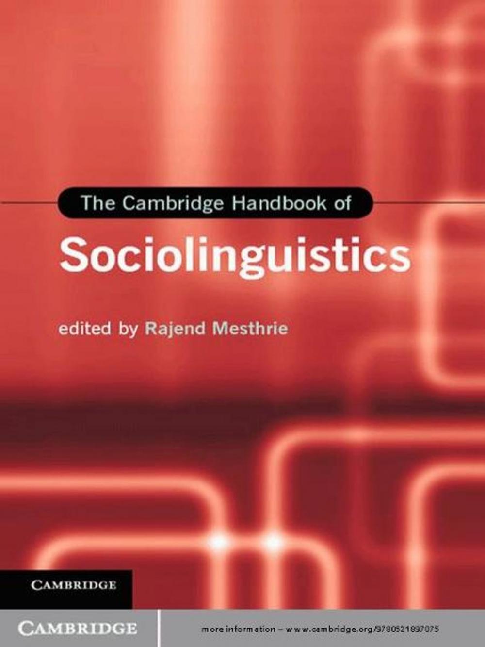 Big bigCover of The Cambridge Handbook of Sociolinguistics