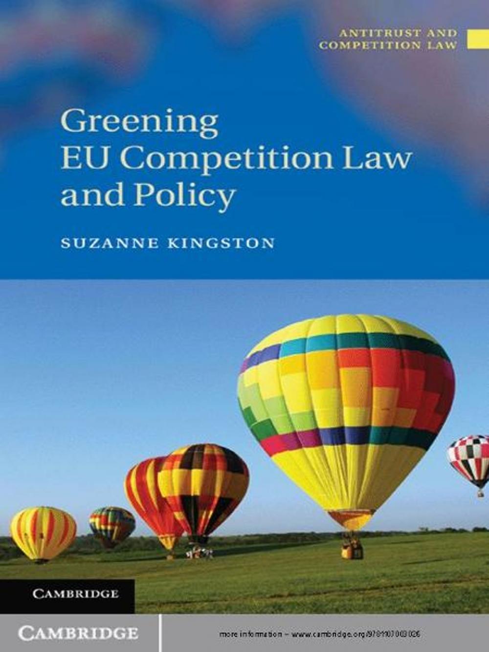 Big bigCover of Greening EU Competition Law and Policy