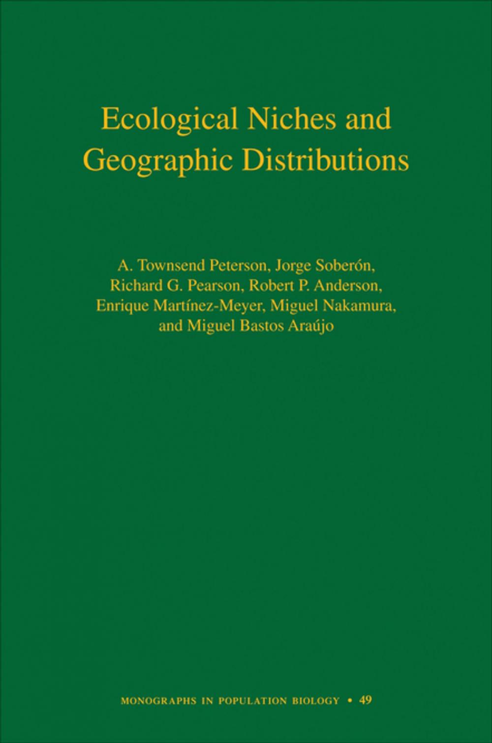 Big bigCover of Ecological Niches and Geographic Distributions (MPB-49)