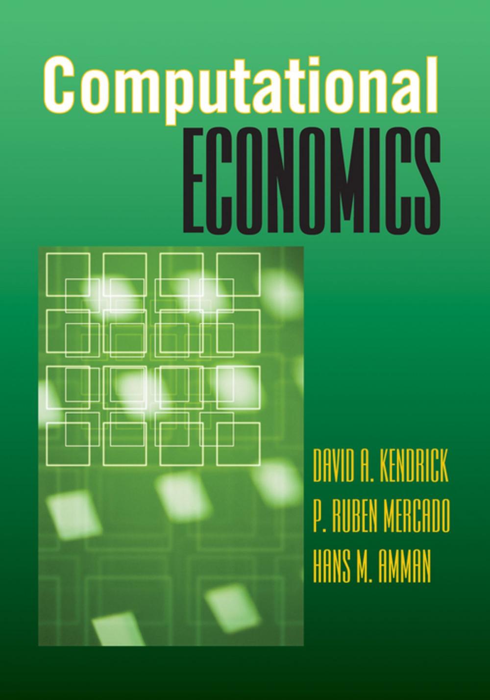 Big bigCover of Computational Economics