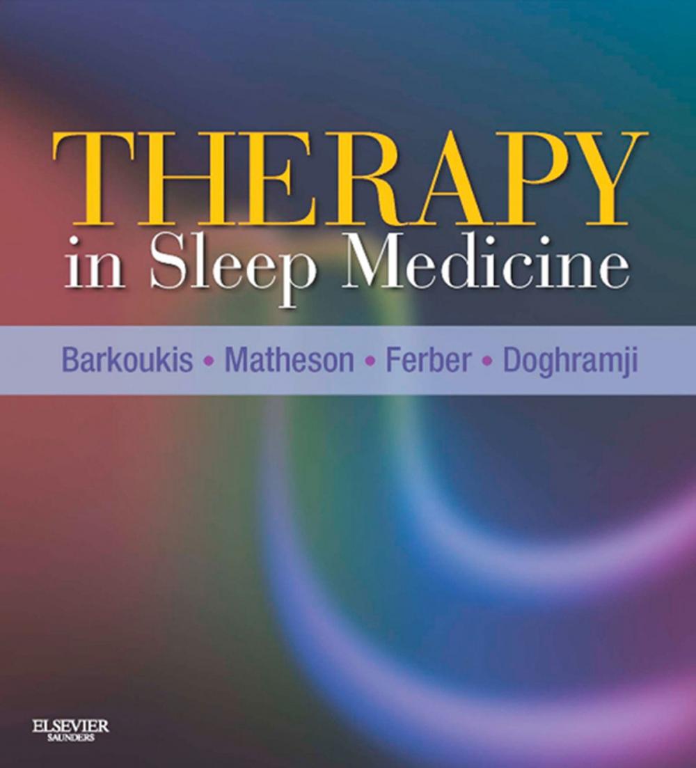 Big bigCover of Therapy in Sleep Medicine E-Book