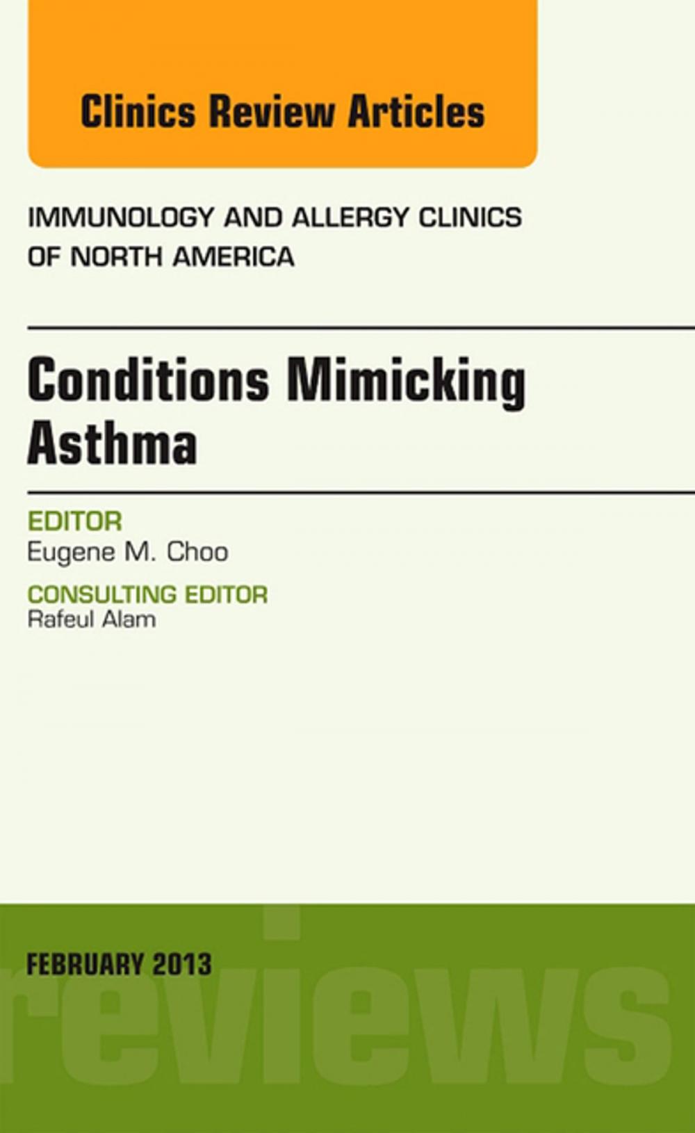 Big bigCover of Conditions Mimicking Asthma, An Issue of Immunology and Allergy Clinics E-Book