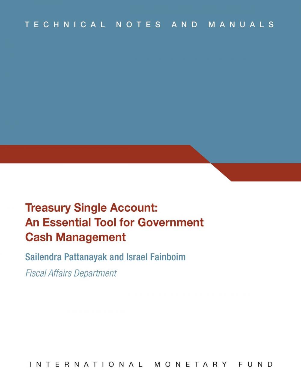 Big bigCover of Treasury Single Account: An Essential Tool for Government Cash Management (EPub)