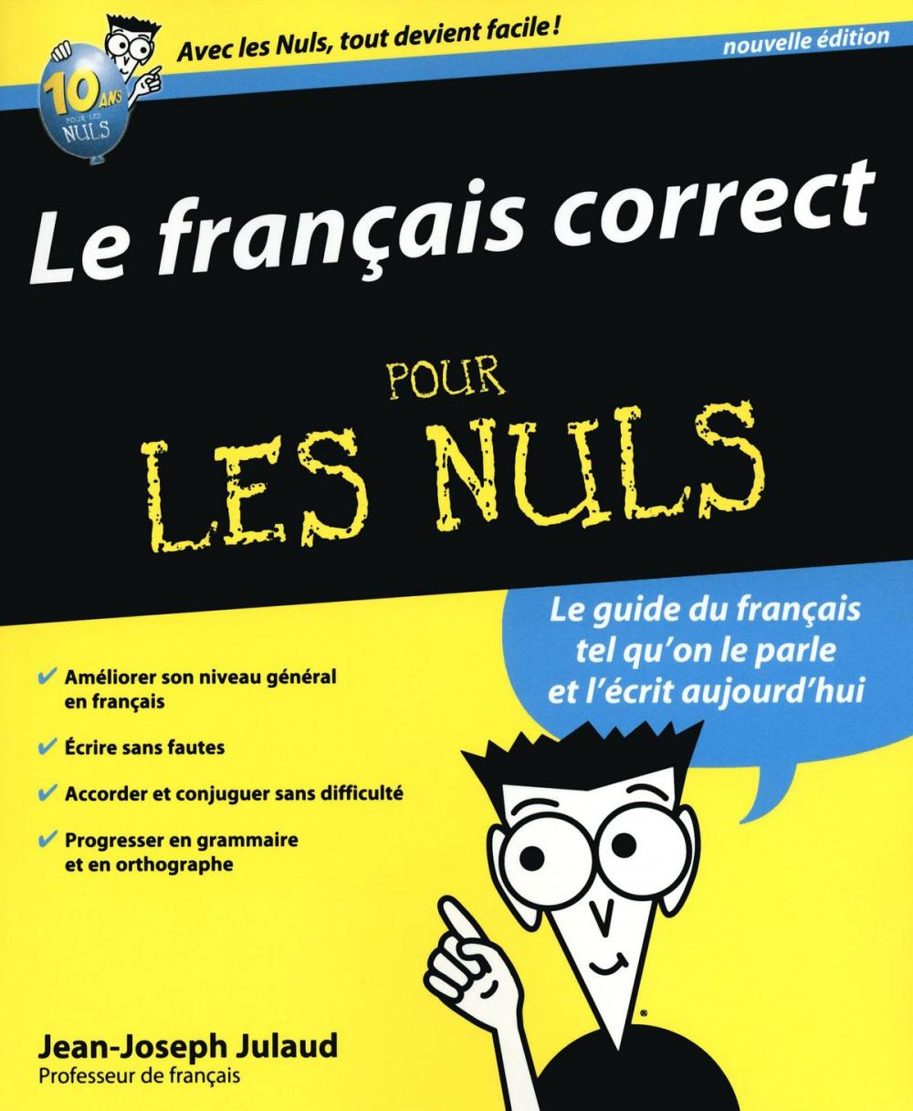 Big bigCover of Le Français correct, 2e pour les Nuls