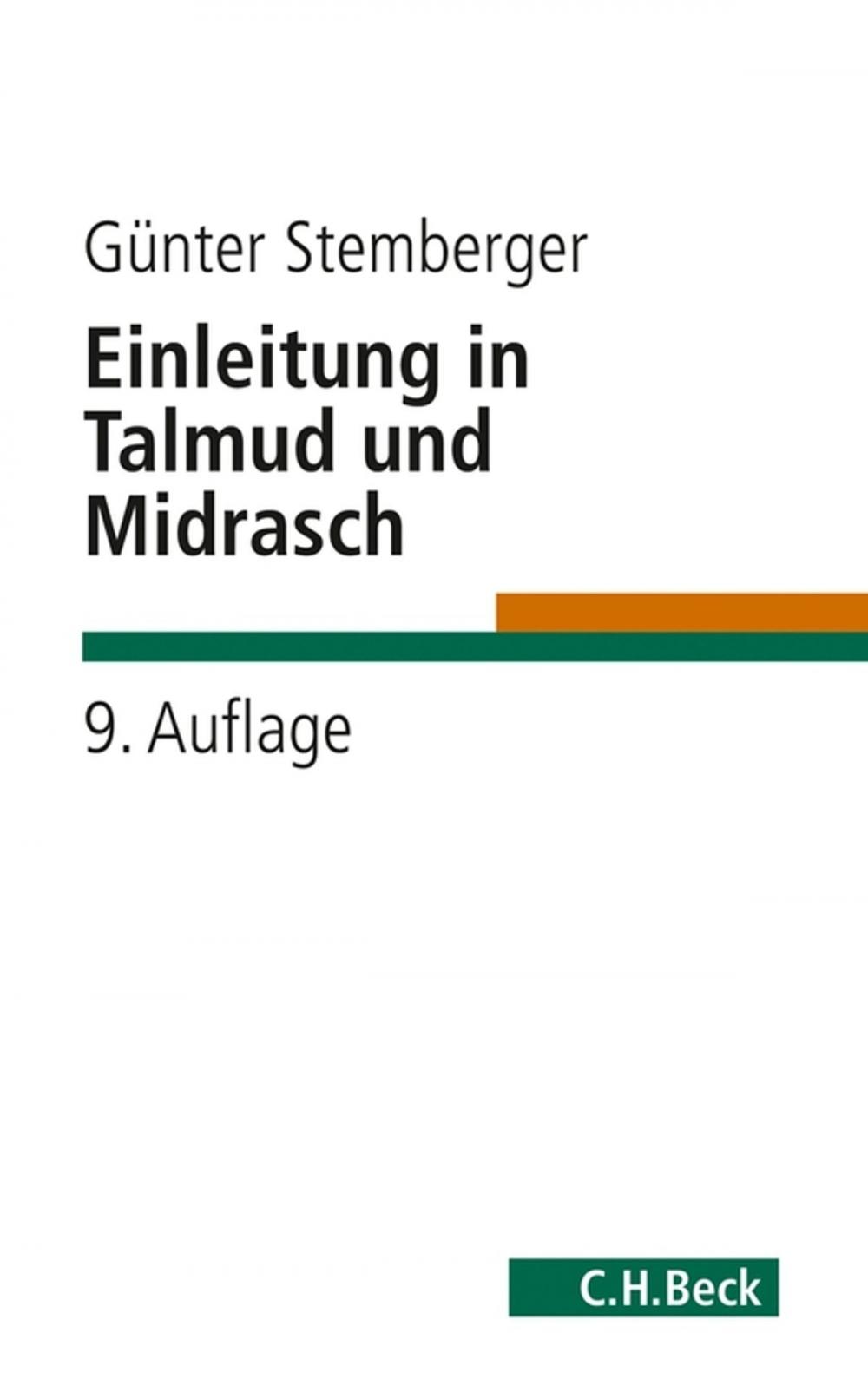 Big bigCover of Einleitung in Talmud und Midrasch