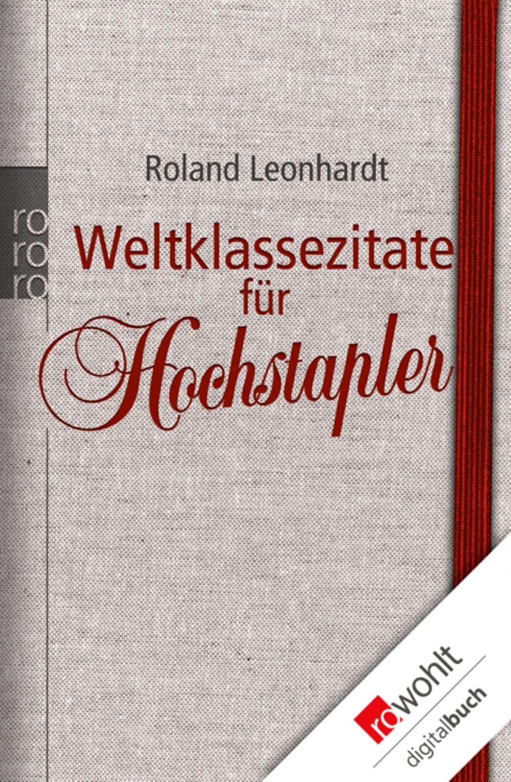 Big bigCover of Weltklassezitate für Hochstapler