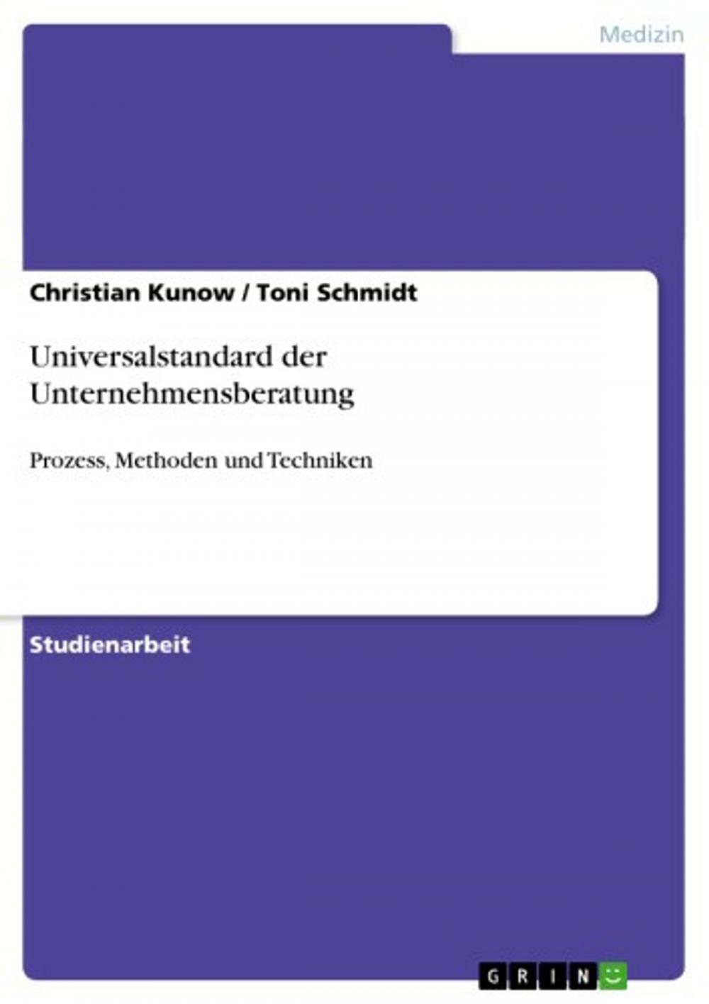 Big bigCover of Universalstandard der Unternehmensberatung