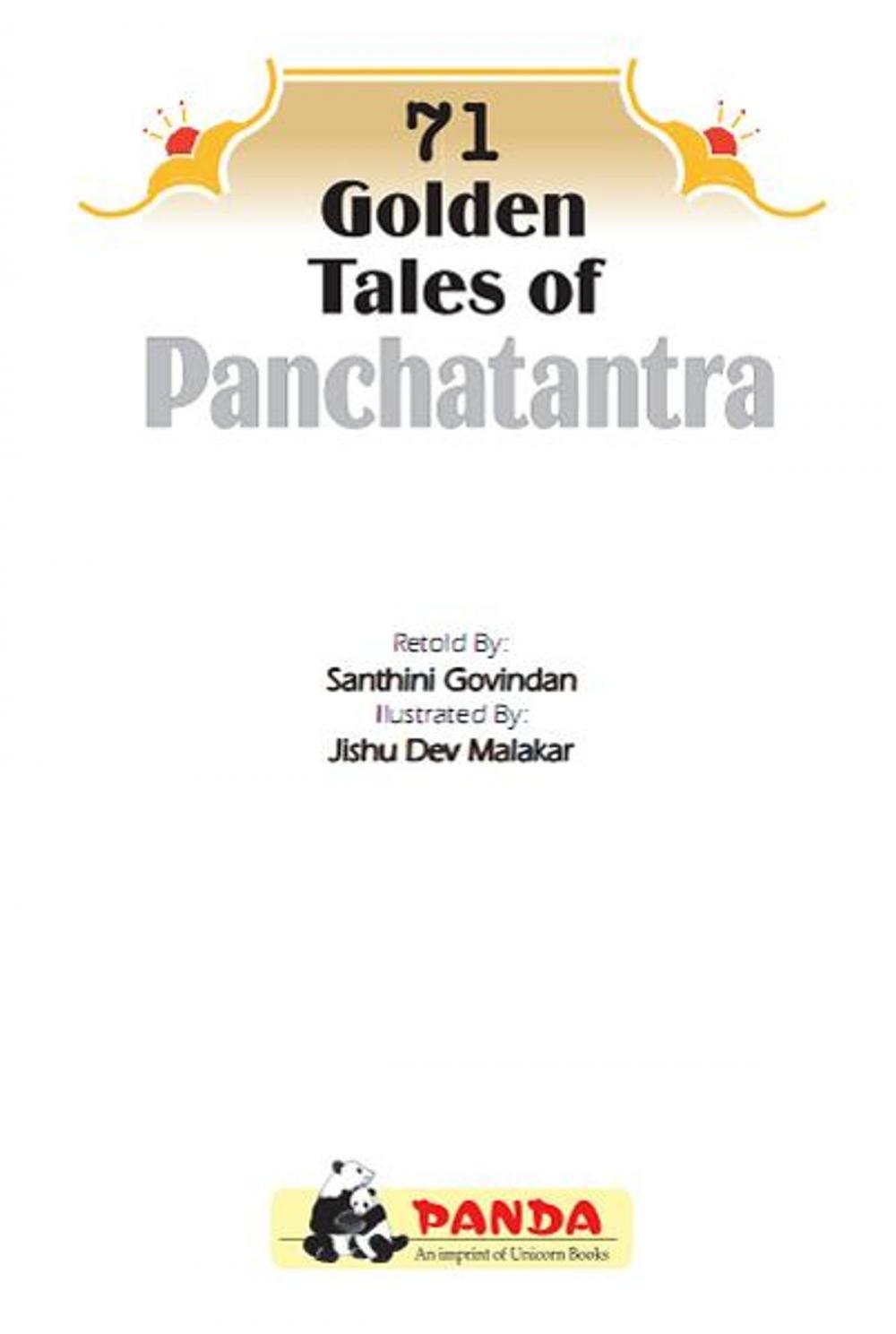 Big bigCover of 71 Golden Tales of Panchatantra - Wisdom tales from India's rich past, retold for today's young readers