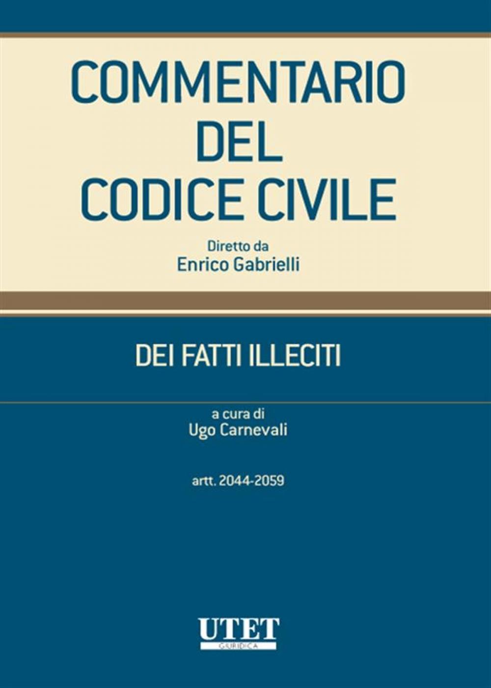 Big bigCover of DEI FATTI ILLECITI (artt. 2044-2059) volume 2