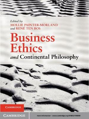 Cover of the book Business Ethics and Continental Philosophy by Wolfgang Becker
