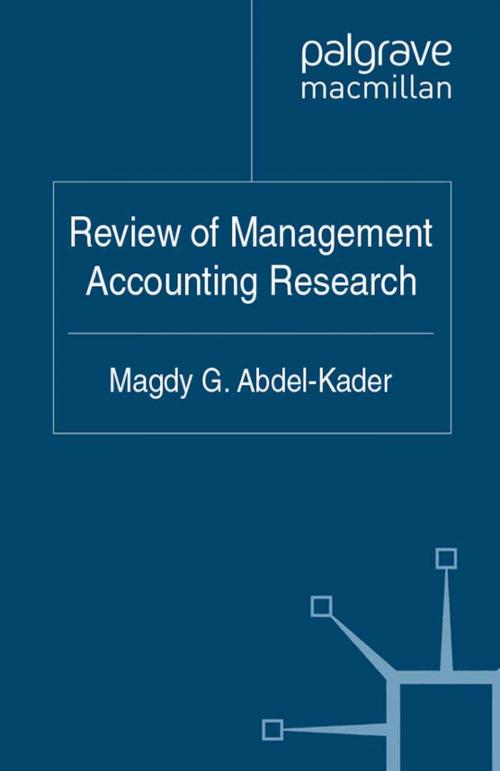 Cover of the book Review of Management Accounting Research by , Palgrave Macmillan UK