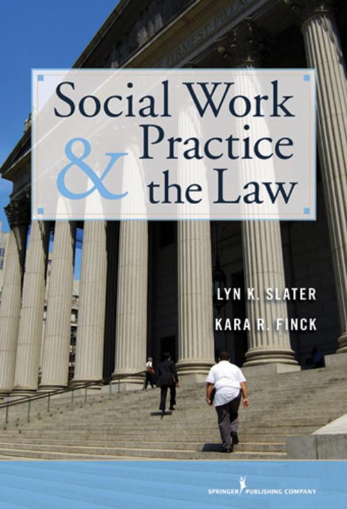 Cover of the book Social Work Practice and the Law by Dr. Lyn Slater, PhD, Kara Finck, JD, Springer Publishing Company