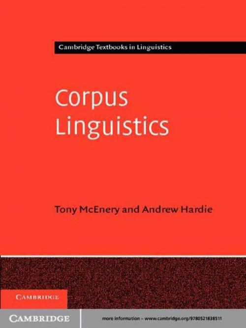 Cover of the book Corpus Linguistics by Tony McEnery, Andrew Hardie, Cambridge University Press