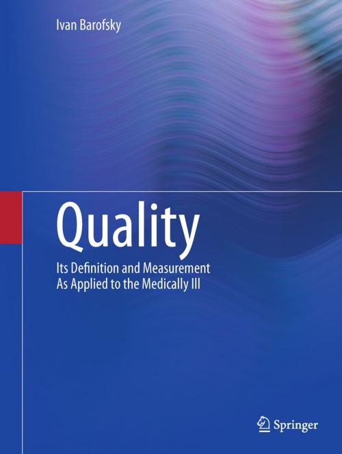 Cover of the book Quality by Ivan Barofsky, Springer New York