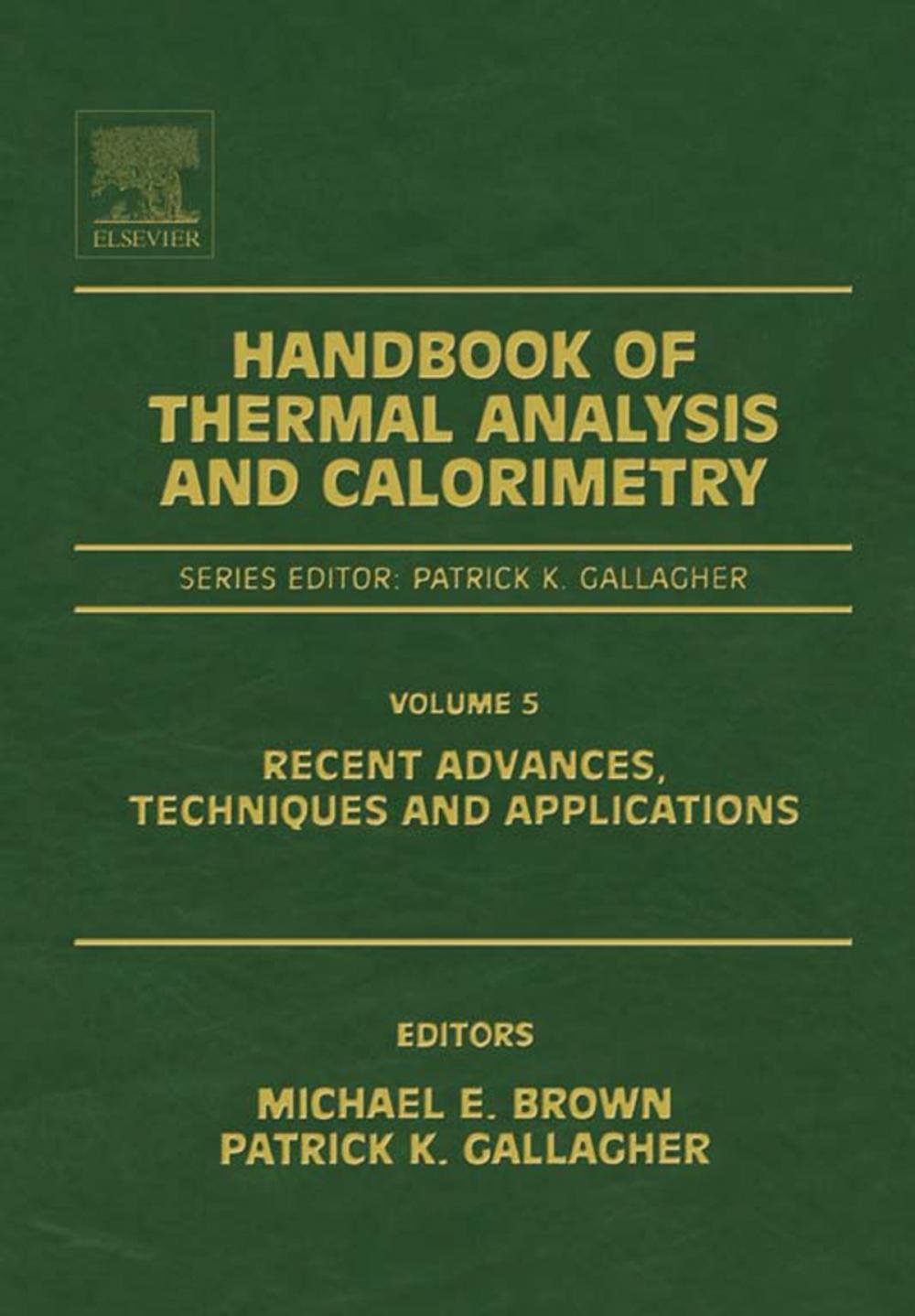 Big bigCover of Handbook of Thermal Analysis and Calorimetry