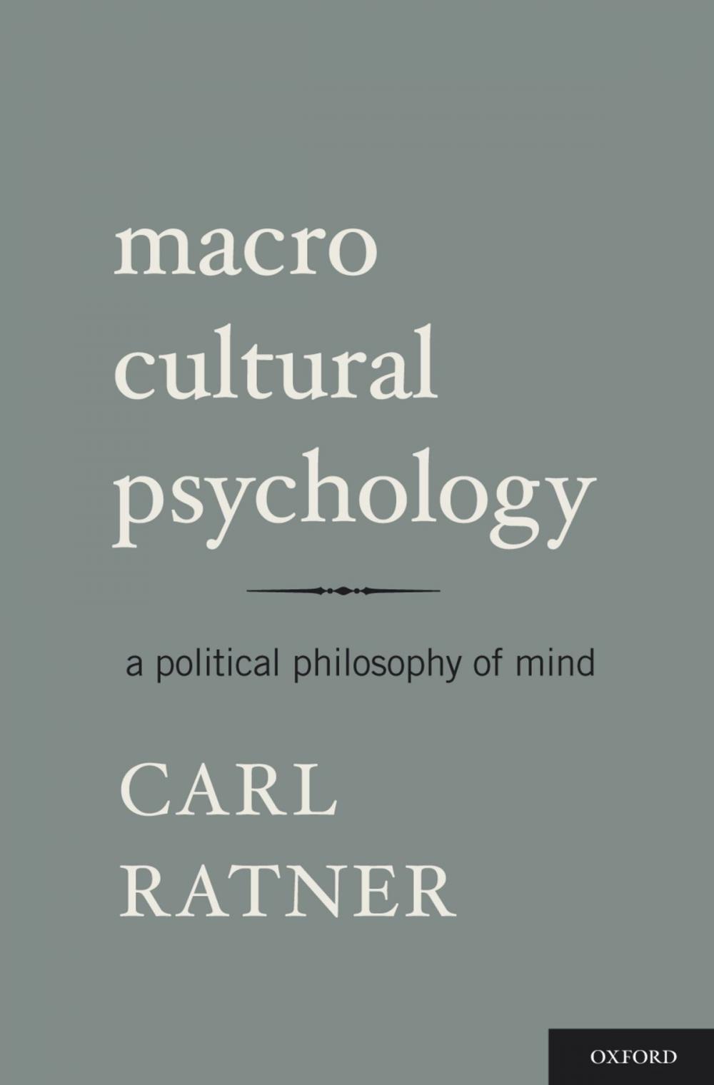 Big bigCover of Macro Cultural Psychology