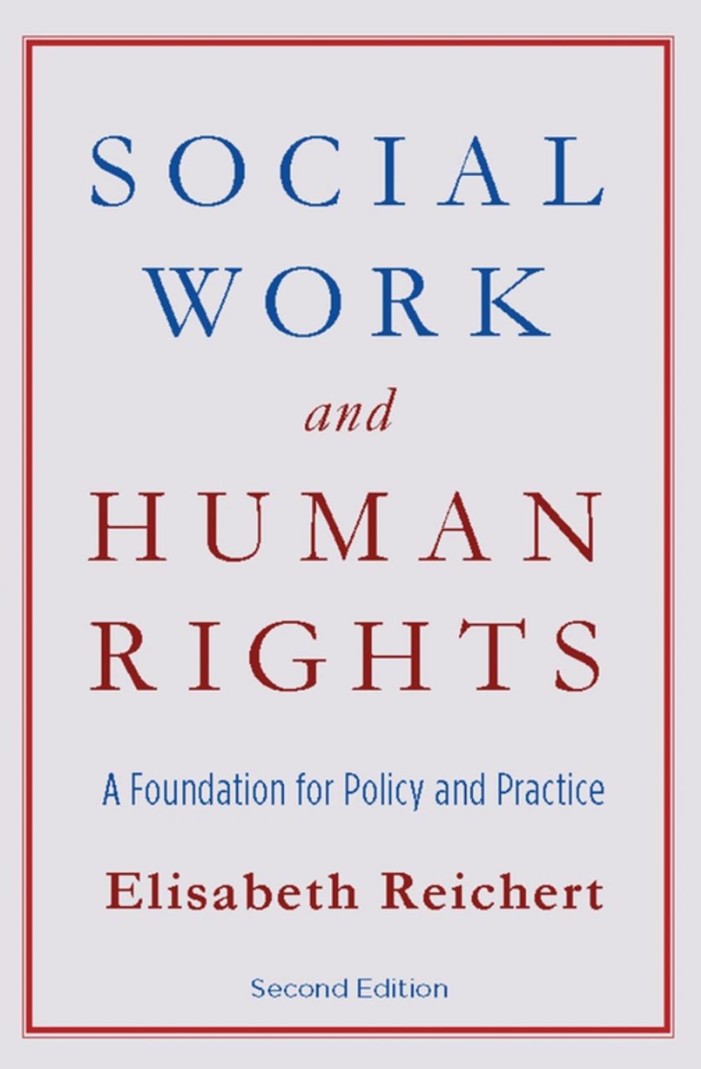 Big bigCover of Social Work and Human Rights