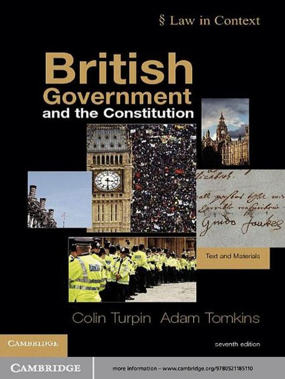 Big bigCover of British Government and the Constitution