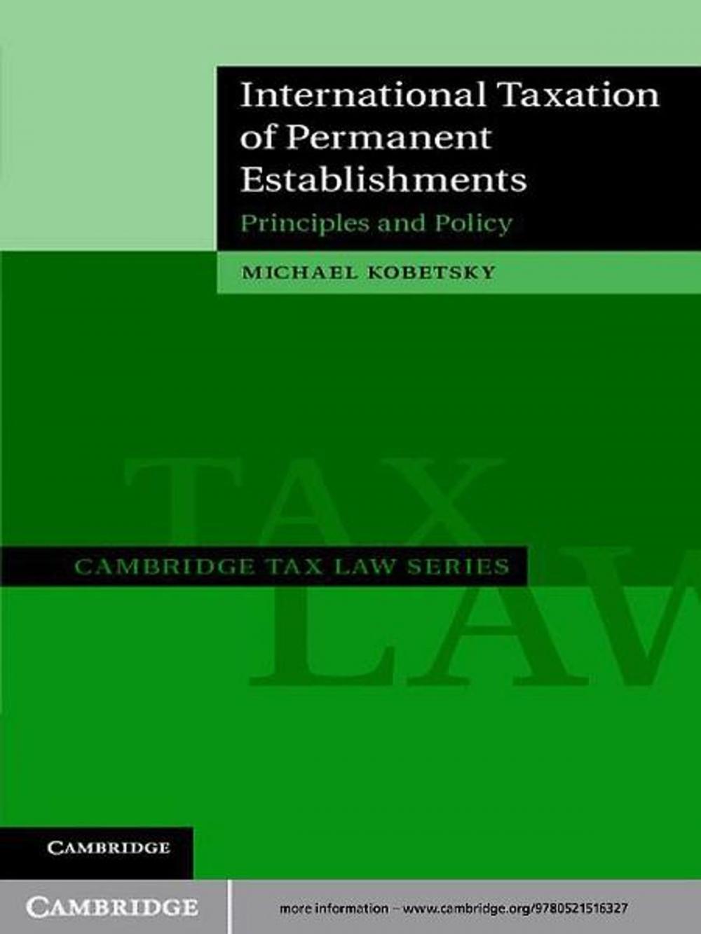 Big bigCover of International Taxation of Permanent Establishments