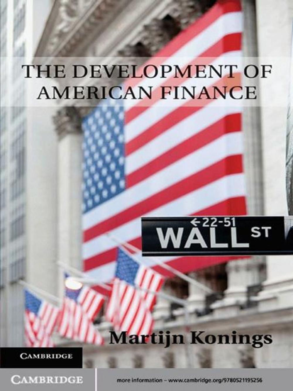 Big bigCover of The Development of American Finance