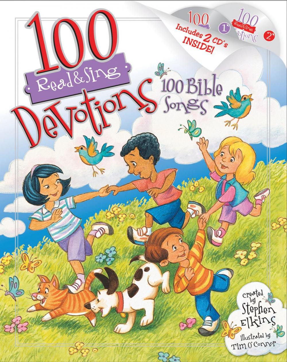 Big bigCover of 100 Devotions, 100 Bible Songs