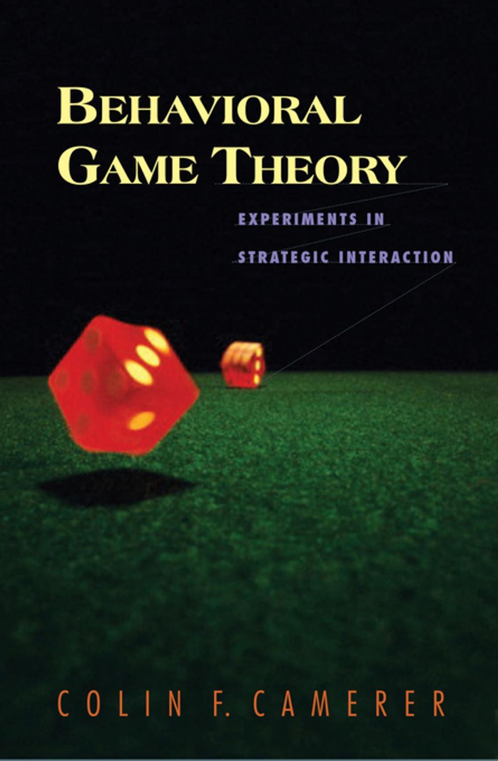 Big bigCover of Behavioral Game Theory