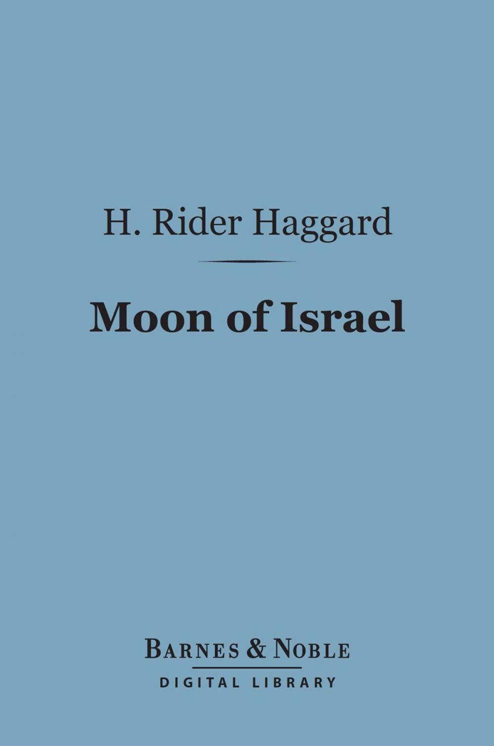 Big bigCover of Moon of Israel (Barnes & Noble Digital Library)