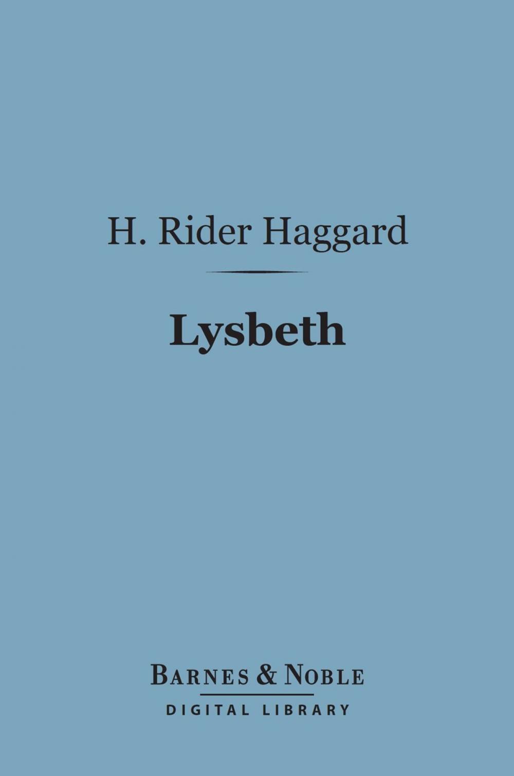 Big bigCover of Lysbeth (Barnes & Noble Digital Library)