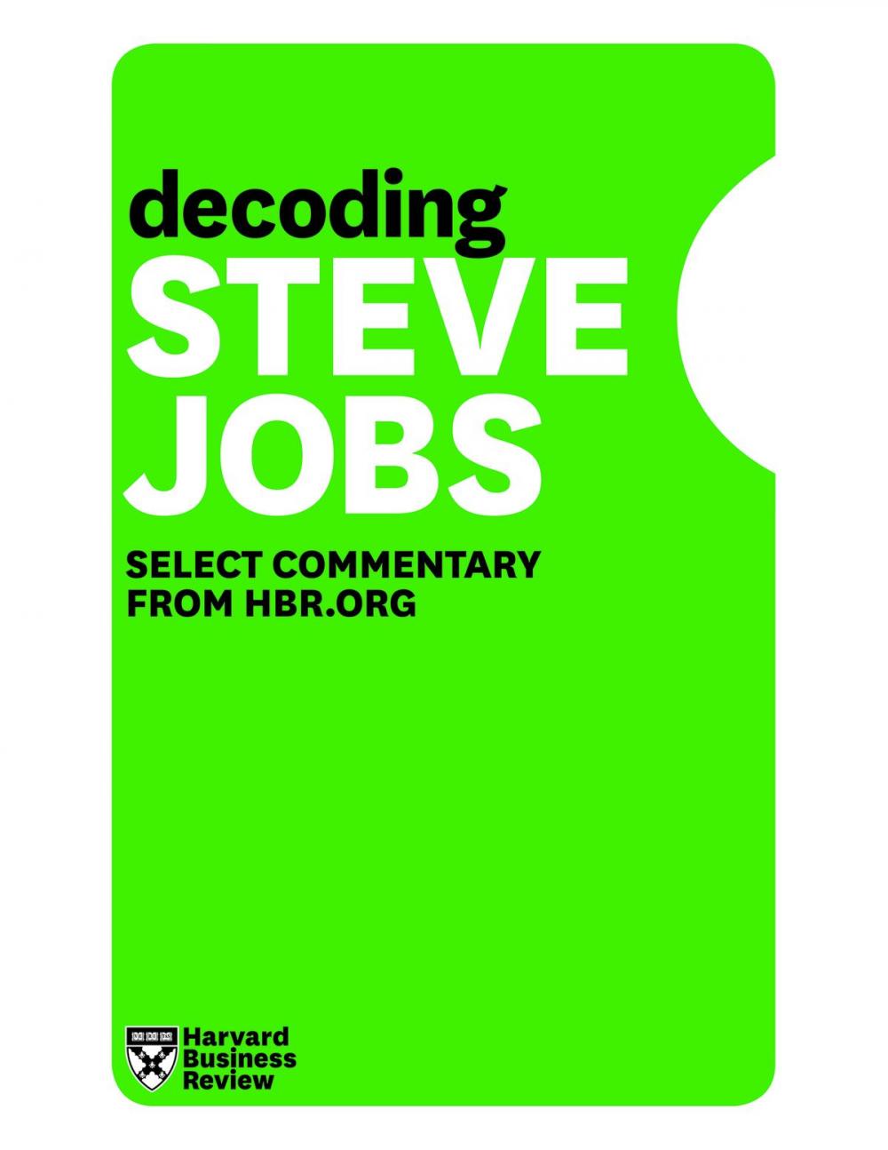 Big bigCover of Decoding Steve Jobs