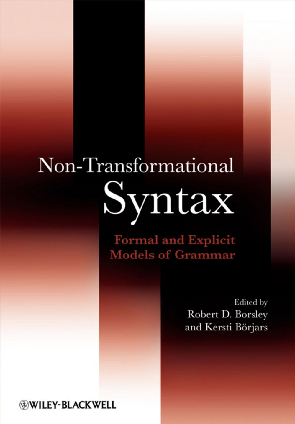 Big bigCover of Non-Transformational Syntax