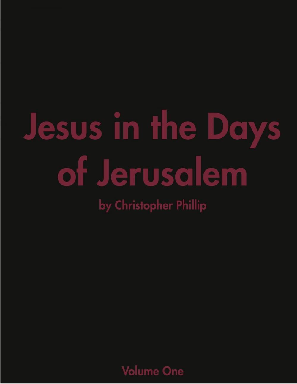 Big bigCover of Jesus in the Days of Jerusalem