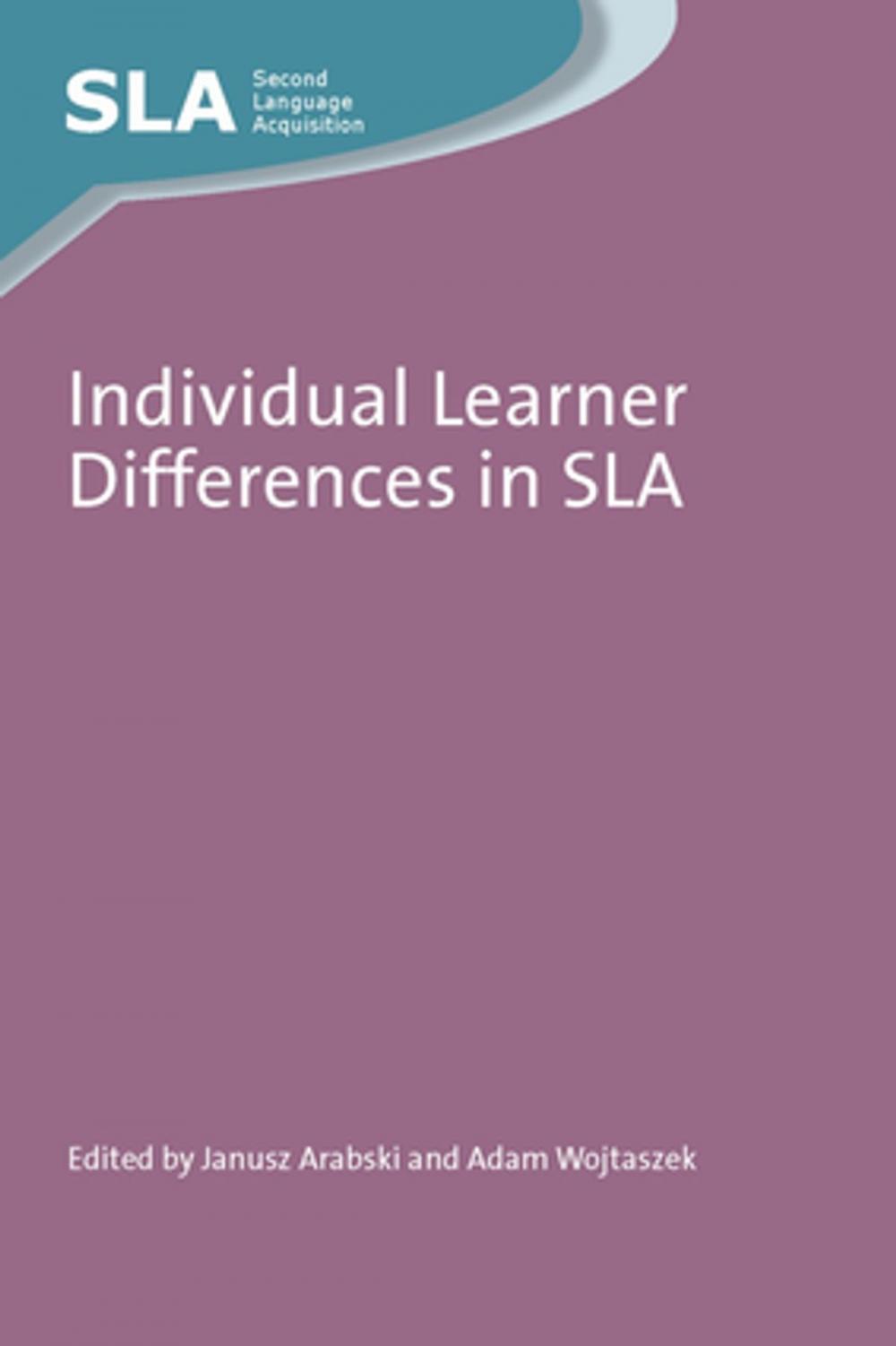 Big bigCover of Individual Learner Differences in SLA